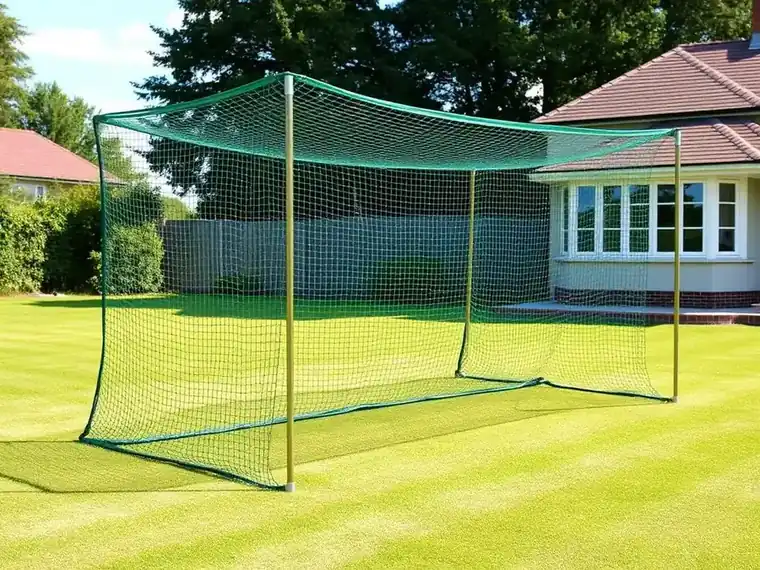 Outdoor cricket practice net enclosure installed in Chennai